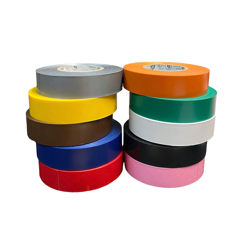T.R.U. EL-766AW White General Purpose Electrical Tape 2 Width x 66' Length UL/CSA Listed Core. Utility Vinyl Electrical Tape