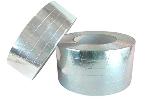 GGR Supplies FSK-R Aluminum Foil/Scrim/Kraft Jacketing Insulate Tape with Rubber Adhesive. 50 Yards