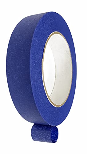 GGR Supplies Blue UV Resistant Painter’s Grade Masking Tape with Residue Free Rubber Adhesive. 60 Yards.