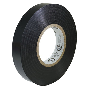 GGR Supplies EL7566-AW Professional Grade Rubber Black PVC Electrical Tape, Rated up to 600 Volts and 176 F - UL/CSA/CE Listed Synthetic: 66 Ft. (8 Mil)